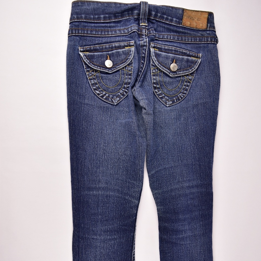 True Religion Jeans Womens Size 27 Tapered Leg Low - Picture 6 of 6